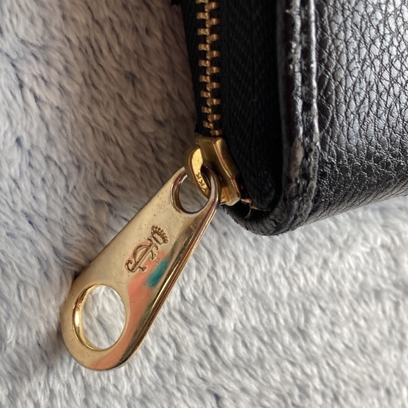 JUICY COUTURE💫Vintage🗝️Black Quilted Gold Beaded Wallet - Picture 4 of 12